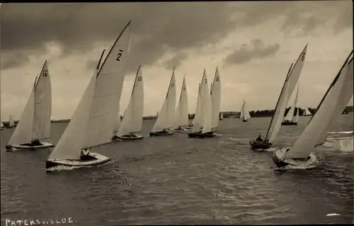 Ak Paterswolde Drenthe Niederlande, Segelpartie