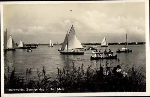 Ak Paterswolde Drenthe Niederlande, Zonnige dag op het Meer