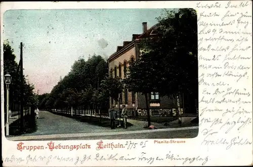 Ak Zeithain in Sachsen, Truppenübungsplatz, Planitz-Straße