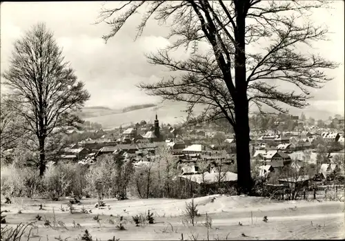 Ak Thum im Erzgebirge Sachsen, Panorama, Winter