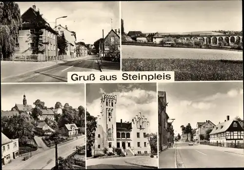 Ak Steinpleis Werdau in Sachsen, Ortsansichten, Straßenpartien
