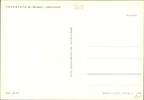 Ak Fraureuth im Vogtland Sachsen, Schwimmbad, Liegewiese, Badegäste