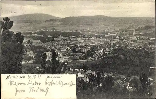 Ak Meiningen in Thüringen, Panorama