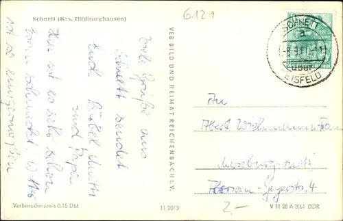 Ak Schnett Masserberg in Thüringen, Panorama