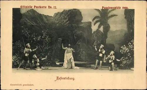Ak Oberammergau in Oberbayern, Passionsspiele 1900, Auferstehung
