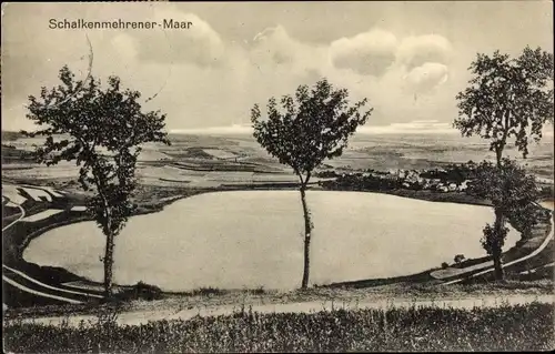 Ak Schalkenmehren in der Eifel, Schalkenmehrener Maar