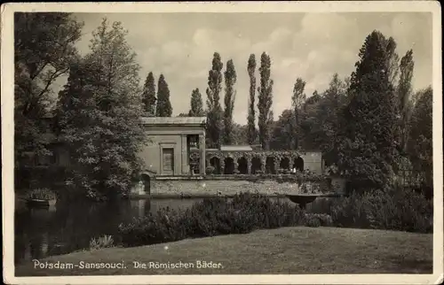 Ak Potsdam, Schloss Sanssouci, Die römischen Bäder