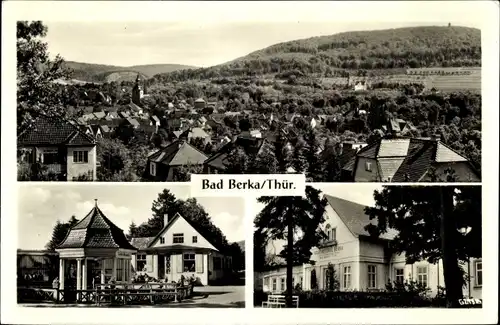 Ak Bad Berka im Weimarer Land Thüringen, Volksheilbad, Totalansicht, Pavillon
