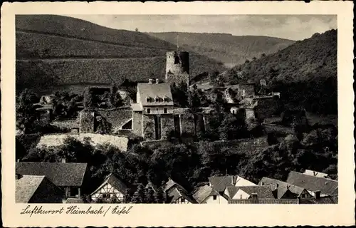 Ak Heimbach in der Eifel, Panorama mit Turm