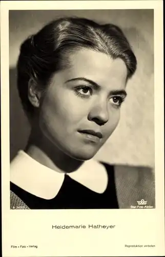 Ak Schauspielerin Heidemarie Hatheyer, Portrait