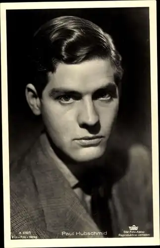 Ak Schauspieler Paul Hubschmid, Portrait