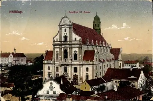 Ak Altötting in Oberbayern, Basilika St. Anna