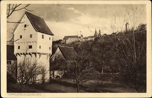 Ak Rothenburg ob der Tauber Mittelfranken, Topplerschlösschen