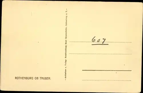 Ak Rothenburg ob der Tauber Mittelfranken, Topplerschlösschen