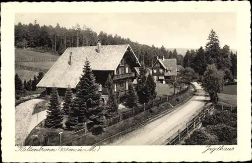 Ak Kaltenbronn Gernsbach im Murgtal Schwarzwald, Jagdhaus