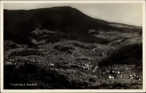 Ak Oppenau im Schwarzwald, Renchtal, Panorama