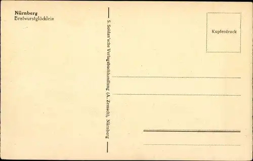 Ak Nürnberg in Mittelfranken, Bratwurstglöcklein