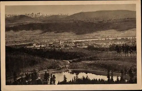 Ak Bad Säckingen am Hochrhein, Panorama, Bergsee