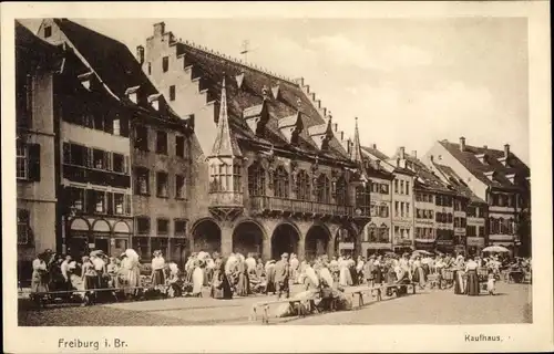 Ak Freiburg im Breisgau, Kaufhaus, Markt