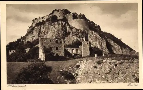 Ak Singen Hohentwiel Baden Württemberg, Ruine