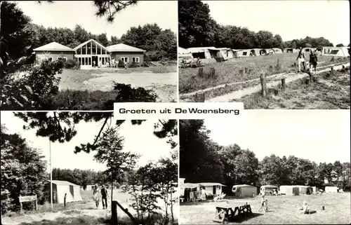 Ak Blaricum Nordholland Niederlande, Kampeerterrein De Woensberg