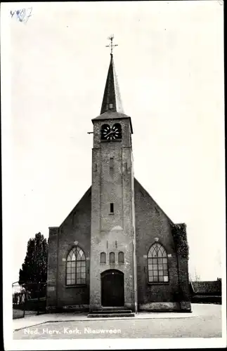 Ak Nieuwveen Nieuwkoop Südholland Niederlande, Ned. Herv. Kerk