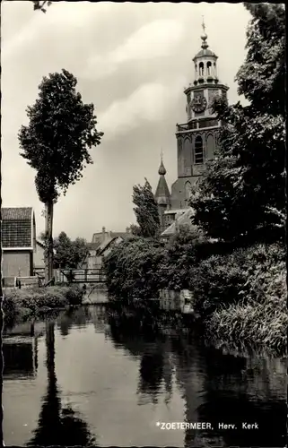 Ak Zoetermeer Südholland, Herv. Kerk