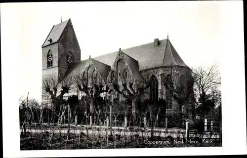 Ak Loppersum Groningen, Ned. Herv. Kerk