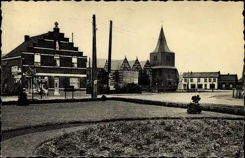 Ak Oostham Ham Flandern Limburg, Dorp