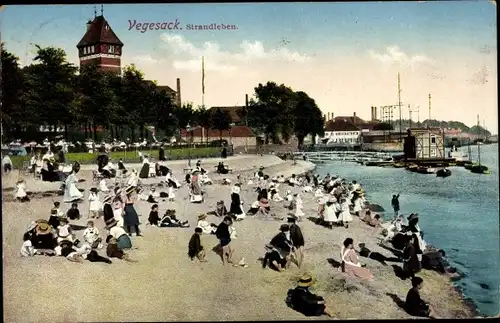 Ak Vegesack Hansestadt Bremen, Strandleben