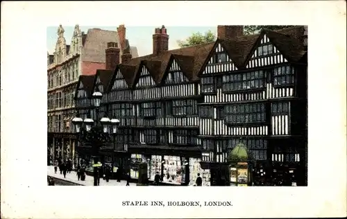 Ak Holborn Camden London England, Staple Inn