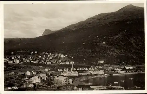 Ak Narvik Norwegen, Gesamtansicht