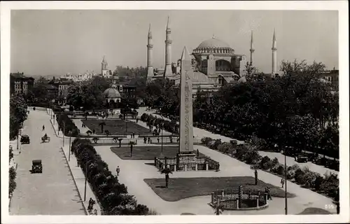 Ak Konstantinopel Istanbul Türkei, Hippodromplatz und Hagia Sophia Moschee