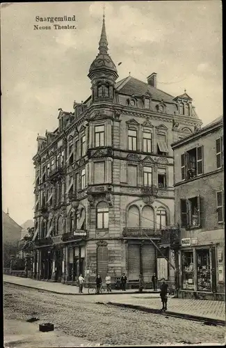 Ak Sarreguemines Saargemünd Lothringen Moselle, Neues Theater