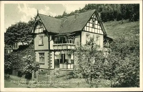 Ak Blechhammer Sitzendorf in Thüringen, Gast- und Logierhaus Ehrhardt