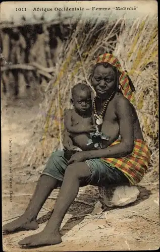 Ak Afrique Occidentale, Femme Malinke