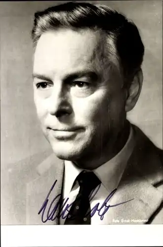 Ak Schauspieler Hans Holt, Portrait, Autogramm