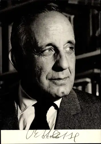 Ak Schauspieler O. E. Hasse, Portrait, Autogramm