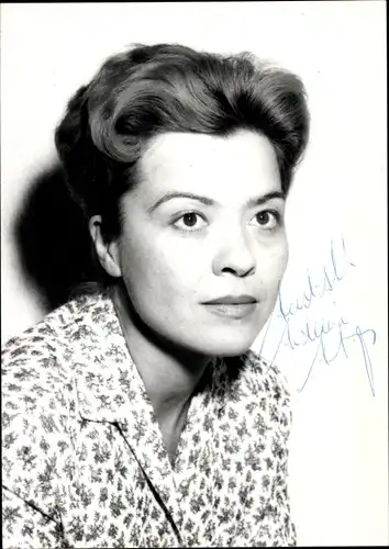 Foto Schauspielerin Heidemarie Hatheyer, Portrait, Autogramm