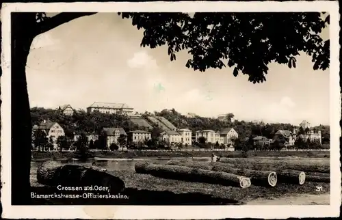 Ak Krosno Odrzańskie Crossen Oder Ostbrandenburg, Bismarckstraße, Offizierskasino