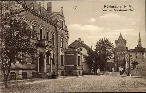 Ak Kaliningrad Königsberg Ostpreußen, Partie vor dem Bernikower Tor