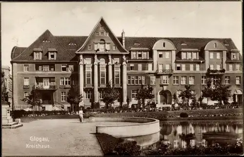 Ak Głogów Glogau Schlesien, Kreishaus