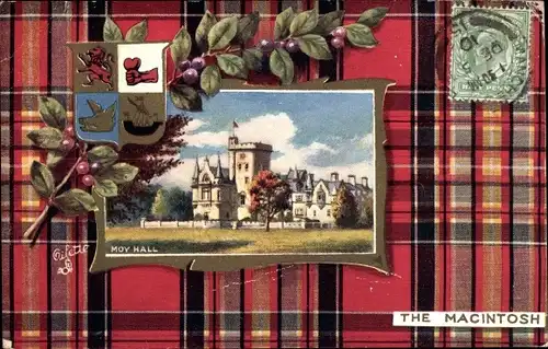Wappen Passepartout Ak Moy Schottland, Moy Hall, The Macintosh