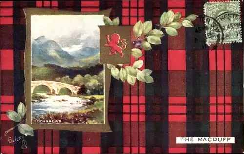 Wappen Passepartout Ak Schottland, Lochnagar, The Macduff