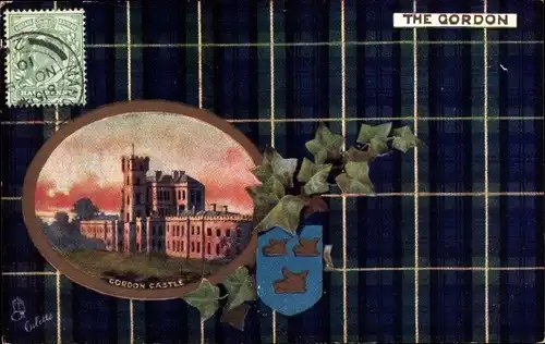 Wappen Passepartout Ak Gight Schottland, Cordon Castle, The Cordon