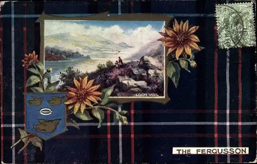 Wappen Passepartout Ak Schottland, Loch Voil, The Fergusson