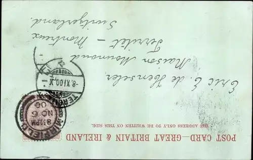 Mondschein Ak Leeds Yorkshire England, Parish Church