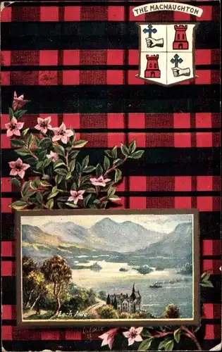 Passepartout Künstler Ak Argyll and Bute Schottland, Loch Awe, The Macnaughton Clan, Tuck VII 9559