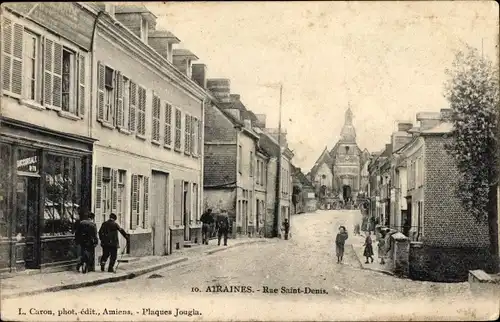 Ak Airaines Somme, Rue Saint Denis