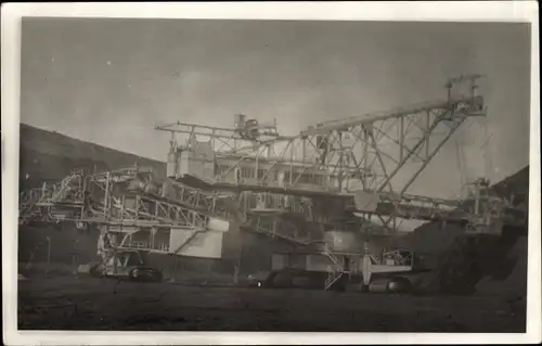 Foto Ak Tagebau, Bagger Nr. 254, Kohlebagger